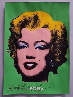 15 Lot Warhol & Haring Hand Signed Watercolor On Paper. Pop Art. Free Shipping