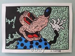 15 Lot Warhol & Haring Hand Signed Watercolor On Paper. Pop Art. Free Shipping