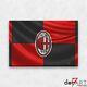 36x24 A. C. Milan 3d Badge Over Flag Open Edition