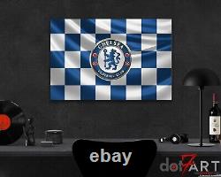 36X24 Chelsea FC 3D Badge over Flag Open Edition