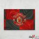 36x24 Manchester United F. C. 3d Badge Over Flag Open Edition