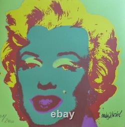 ANDY WARHOL MARILYN MONROE 1986 HAND NUMBERED 1901/2400 LITHOGRAPH signed