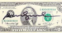 ANDY WARHOL US Treasury 1976 Bicentennial $2 Bill Hand Signed Signature