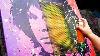 Abstract Pop Art Painting Demonstration In Acrylics Brush Knife Spray Jim Morrison