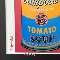 Andy Warhol + 1984 Signed Campbell's Soup Can Pop Art Matted At 11x14
