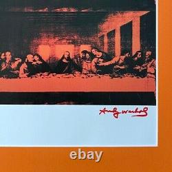 Andy Warhol + 1984 Signed Last Supper Pop Art Matted At 11x14