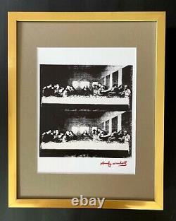 Andy Warhol + 1984 Signed Last Supper Pop Art Matted At 11x14 @#1