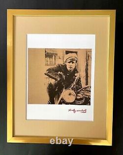 Andy Warhol + 1984 Signed Marlon Brando Pop Art Matted To Be Framed At 11x14 A