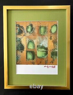 Andy Warhol + 1984 Signed Nature Pop Art Matted At 11x14