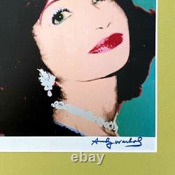 Andy Warhol + 1984 Signed Princess Of Iran Pop Art Matted At 11x14