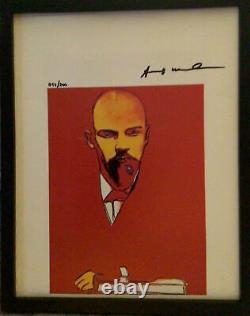 Andy Warhol 1987 Offset Lithograph- Hand Signed By Warhol with COA, New Frame