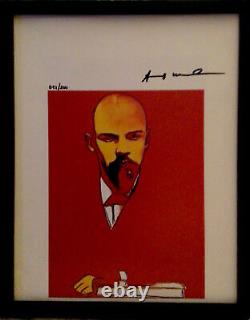 Andy Warhol 1987 Offset Lithograph- Hand Signed By Warhol with COA, New Frame