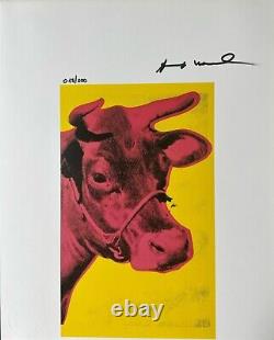 Andy Warhol Art Print, Cow 11 Pop Art Hand Signed & COA