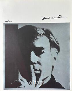 Andy Warhol Art Print, Self-Portrait Pop Art Hand Signed & COA