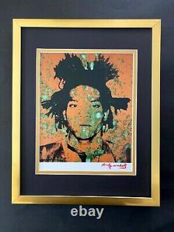 Andy Warhol Awesome 1984 Signed Basquiat Print Matted To Be Framed At 11x14