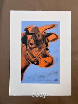 Andy Warhol Cows 1971, Pl. Signed Hand-Number Ltd Ed Print 26 X 19 in