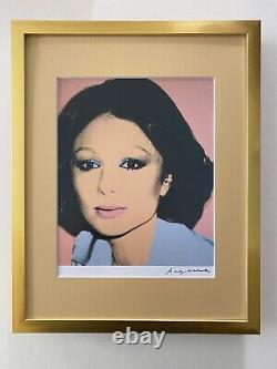 Andy Warhol Farah Dibah Iran Signed Vintage Print In 11x14 Mat Frame Ready