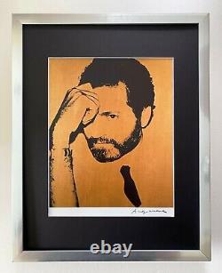 Andy Warhol Gianni Versace Signed Vintage Print In 11x14 Mat Frame Ready