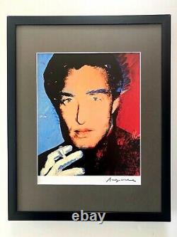 Andy Warhol Halston Signed Vintage Print In 11x14 Mat Frame Ready