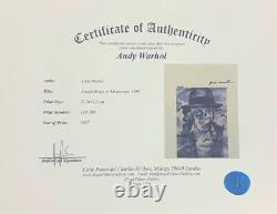 Andy Warhol Joseph Beuys in Memoriam Original Hand Signed Print with COA