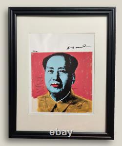 Andy Warhol Print 45/100, Mao 1973, Signed by Artist 1987 With COA
