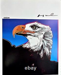 Andy Warhol Print Bald Eagle, 1983 Original Hand Signed & COA
