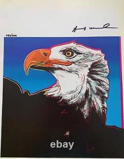 Andy Warhol Print Bald Eagle, 1983, Original Hand Signed & COA