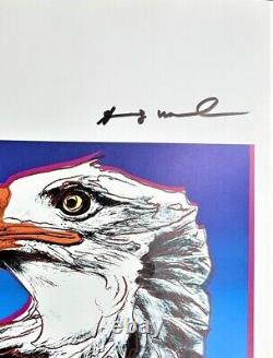 Andy Warhol Print Bald Eagle, 1983 Original Hand Signed & COA