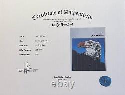 Andy Warhol Print Bald Eagle, Hand Signed & COA