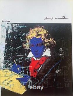 Andy Warhol Print Beethoven, 1987 Original Hand Signed & COA
