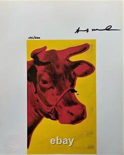 Andy Warhol Print Cow 11, Hand Signed & COA