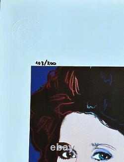Andy Warhol Print Jane Fonda, 1982, Hand Signed & COA