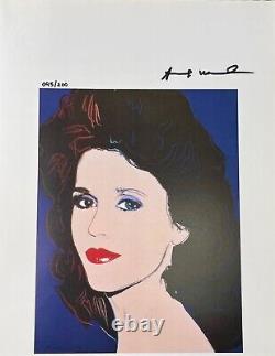 Andy Warhol Print Jane Fonda, Hand Signed & COA