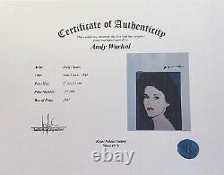 Andy Warhol Print Jane Fonda, Hand Signed & COA