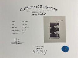 Andy Warhol Print Kiss, Hand Signed & COA