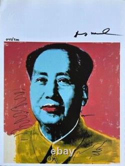 Andy Warhol Print Mao, 1973 Hand Signed & COA