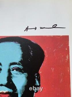 Andy Warhol Print Mao, 1973, Original Hand Signed Artwork Wall Decor & COA