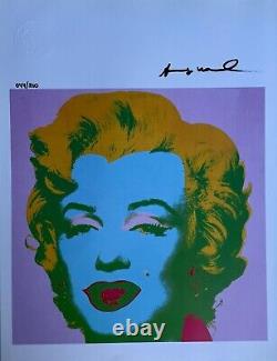Andy Warhol Print Marilyn Monroe, Hand Signed & COA