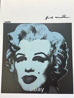 Andy Warhol Print Marilyn Monroe, Hand Signed & COA