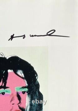 Andy Warhol Print Mick Jagger, 1975 Original Hand Signed & COA