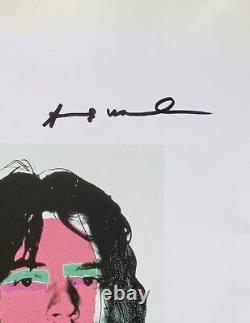 Andy Warhol Print, Mick Jagger, Original Hand Signed & COA