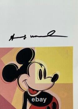 Andy Warhol Print Mickey Mouse, 1982 Original Hand Signed & COA