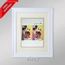 Andy Warhol Print Mickey Mouse, Hand Signed & COA