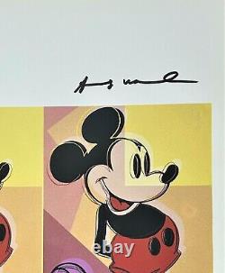 Andy Warhol Print Mickey Mouse, Hand Signed & COA