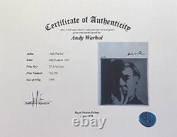 Andy Warhol Print Self-Portrait, Hand Signed & COA