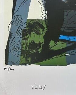 Andy Warhol Print Skull, Hand Signed & COA