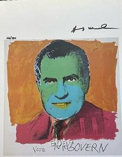 Andy Warhol Print Vote McGovern, Hand Signed & COA