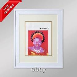 Andy Warhol Queen Ntombi Twala Original Hand Signed Print with COA