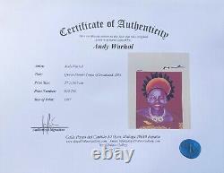 Andy Warhol Queen Ntombi Twala Original Hand Signed Print with COA
