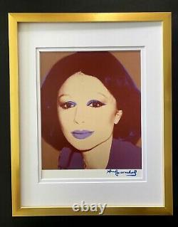 Andy Warhol + Rare 1984 Signed Farah Dibah Print Matted To Be Framed 11x14